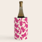 Playful Pink Cats Pattern Wine Chiller Gallery Image 1