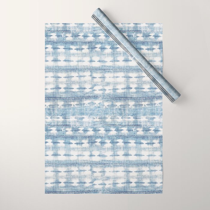Rustic Indigo Wrapping Paper Gallery Image 1