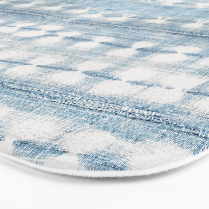 Rustic Indigo Bath Mat Gallery Image 3