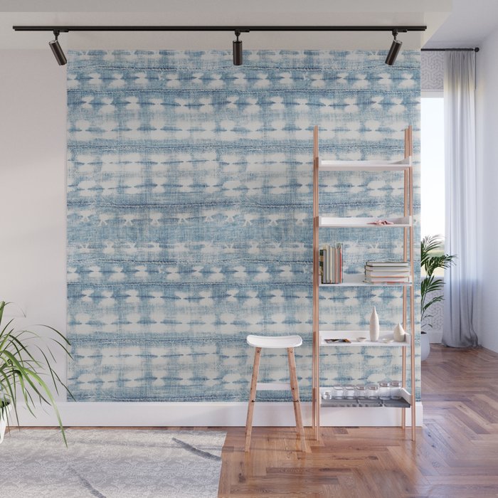 Rustic Indigo Wall Mural Gallery Image 1