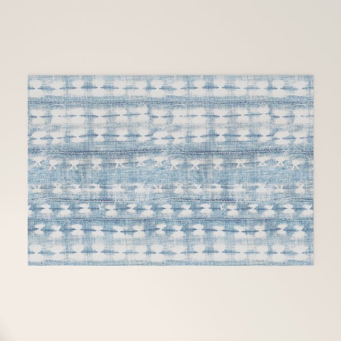 Rustic Indigo Welcome Mat Gallery Image 1