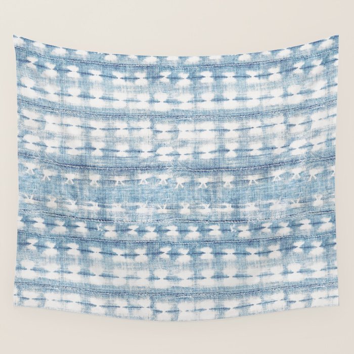 Rustic Indigo Wall Tapestry Gallery Image 4