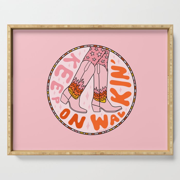 Keep On Walkin' Serving Tray Gallery Image 1