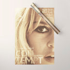 Brigitte Bardot, Contempt, movie poster, Le Mepris, Jean-Luc Godard, Fritz Lang, Wrapping Paper Gallery Image 1