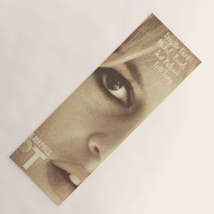 Brigitte Bardot, Contempt, movie poster, Le Mepris, Jean-Luc Godard, Fritz Lang, Yoga Mat Gallery Image 1