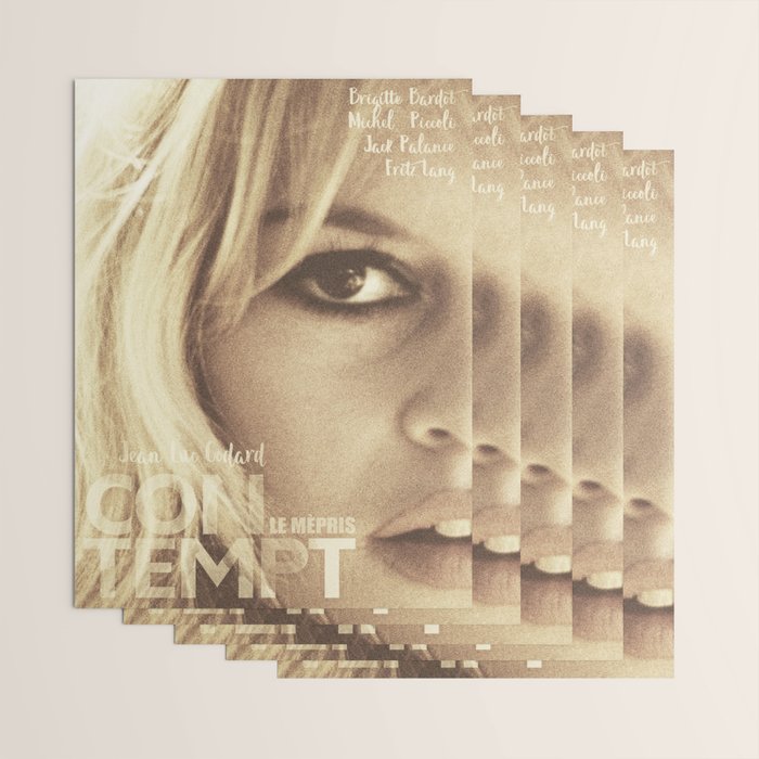 Brigitte Bardot, Contempt, movie poster, Le Mepris, Jean-Luc Godard, Fritz Lang, Wrapping Paper Gallery Image 3