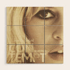 Brigitte Bardot, Contempt, movie poster, Le Mepris, Jean-Luc Godard, Fritz Lang, Wood Wall Art Gallery Image 1