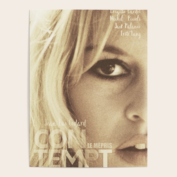 Brigitte Bardot, Contempt, movie poster, Le Mepris, Jean-Luc Godard, Fritz Lang, Poster Gallery Image 4