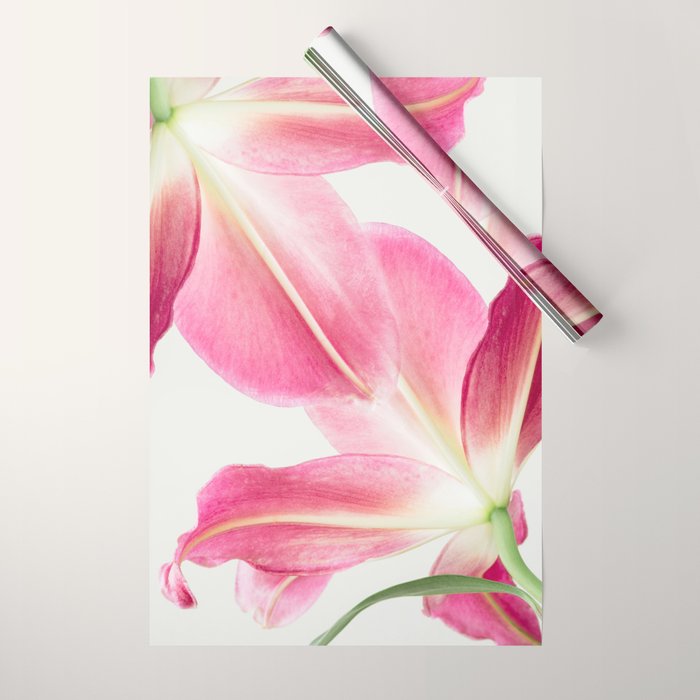 Pink Petals - Flower Photography, Botanical Wrapping Paper Gallery Image 1