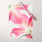 Pink Petals - Flower Photography, Botanical Wrapping Paper Gallery Image 1