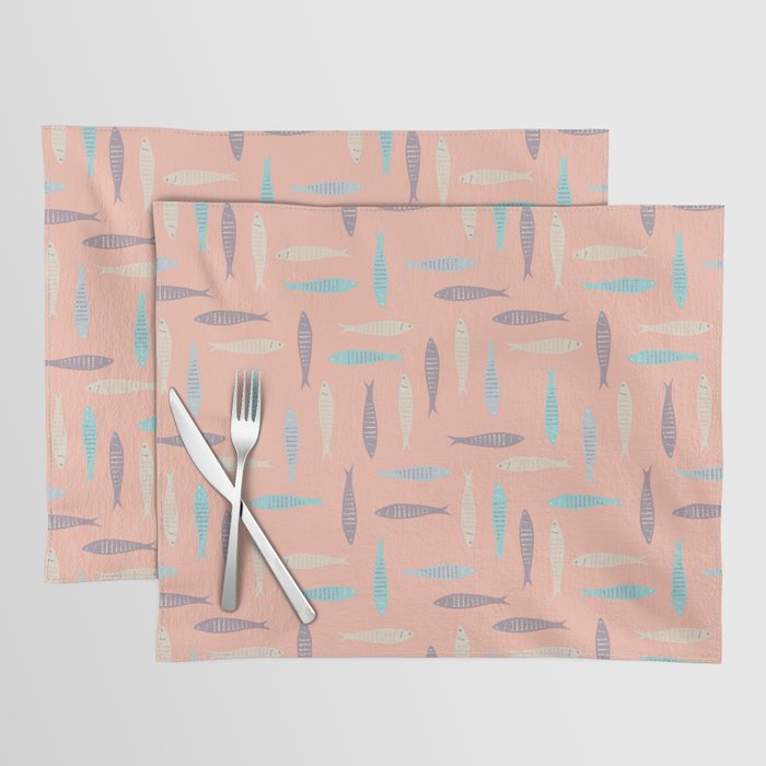 Sardines on Pink Placemat Gallery Image 1
