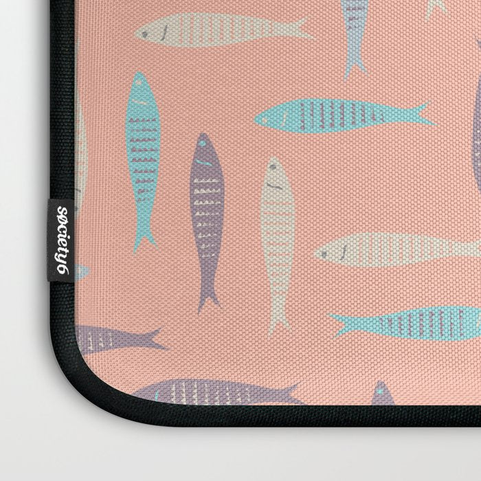Sardines on Pink Laptop Sleeve Gallery Image 3