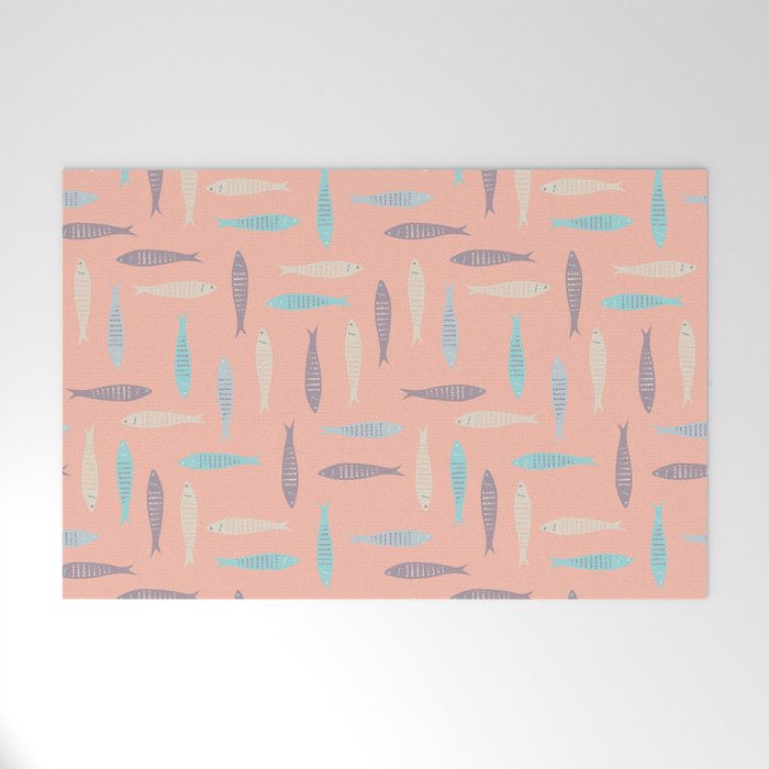 Sardines on Pink Welcome Mat Gallery Image 1