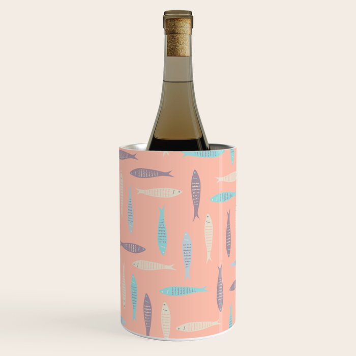 Sardines on Pink Wine Chiller Gallery Image 3
