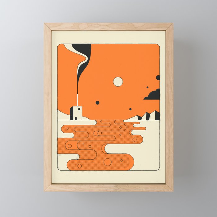 ORANGE RIVER Mini Art Print Gallery Image 1