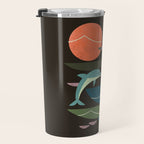 Sunset Dolphins Travel Mug Gallery Image 3