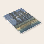 Hasui Kawase, Evening At Ushibori - Vintage Japanese Woodblock Print Art Notebook Gallery Image 3
