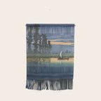 Hasui Kawase, Evening At Ushibori - Vintage Japanese Woodblock Print Art Wall Hanging Gallery Image 1