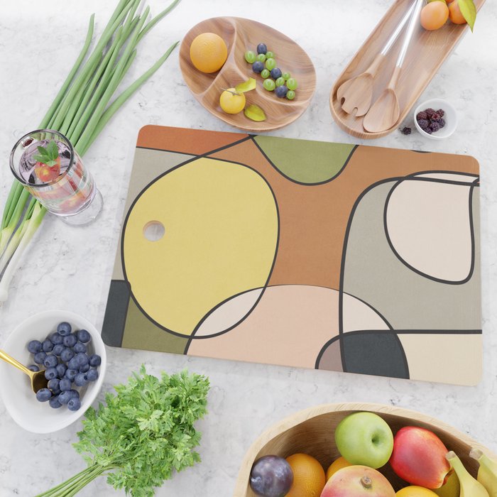 Abstract Line Art 08 Cutting Board Gallery Image 2