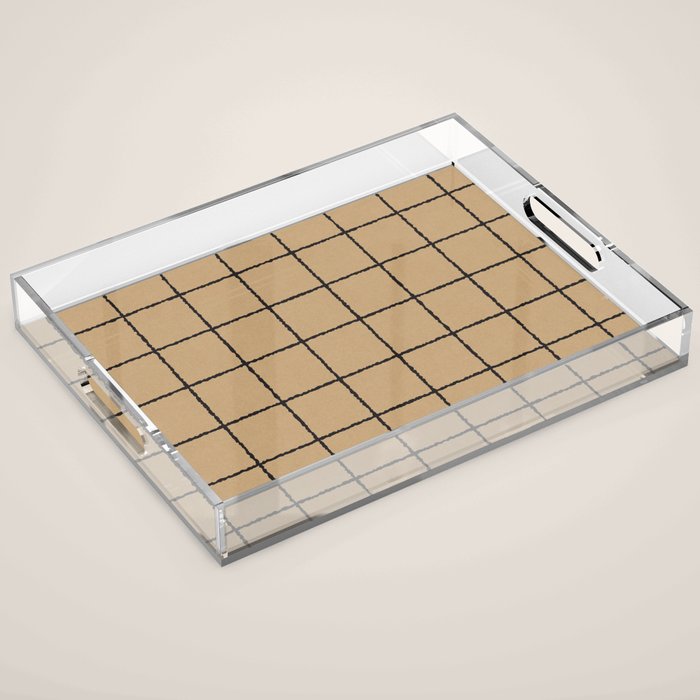 KRAFT GRID Acrylic Tray Gallery Image 1