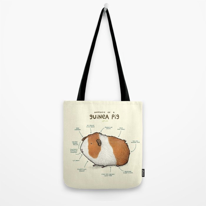 Anatomy of a Guinea Pig Tote Bag Gallery Image 2