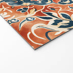 Indigo and Floral Spice Mandala Welcome Mat Gallery Image 2