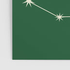 Capricorn Zodiac Star Constellation Line Art Green Poster Gallery Image 3