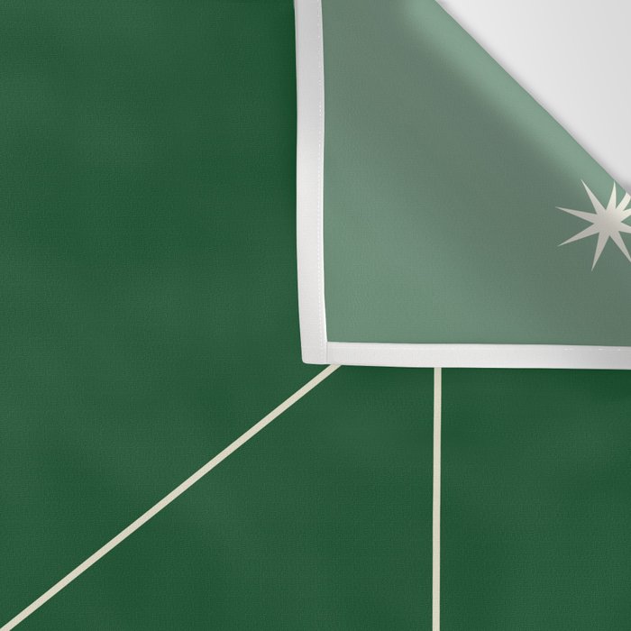 Capricorn Zodiac Star Constellation Line Art Green Wall Tapestry Gallery Image 3