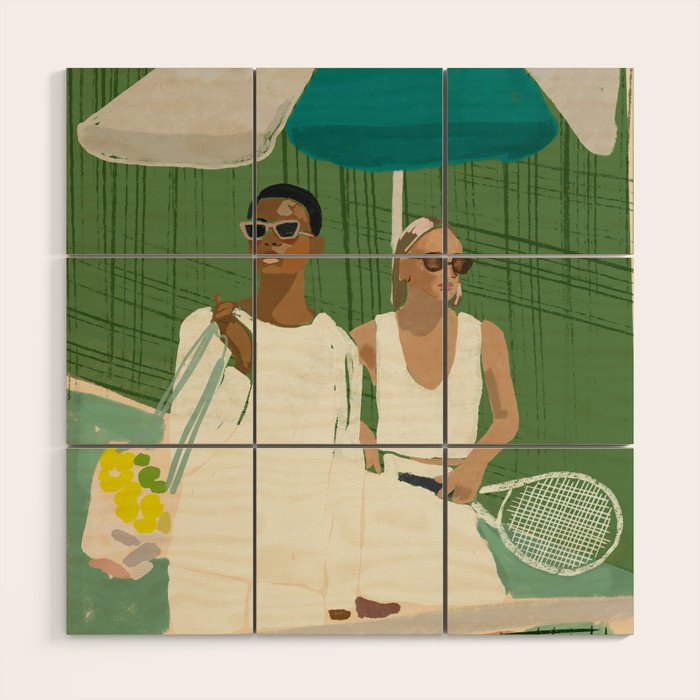 Tennis Wood Wall Art Gallery Image 1