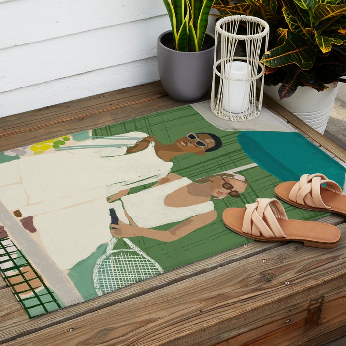 Tennis Outdoor Rug Gallery Image 2