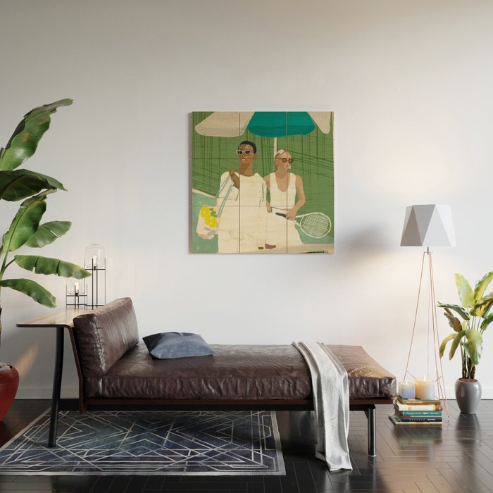 Tennis Wood Wall Art Gallery Image 2