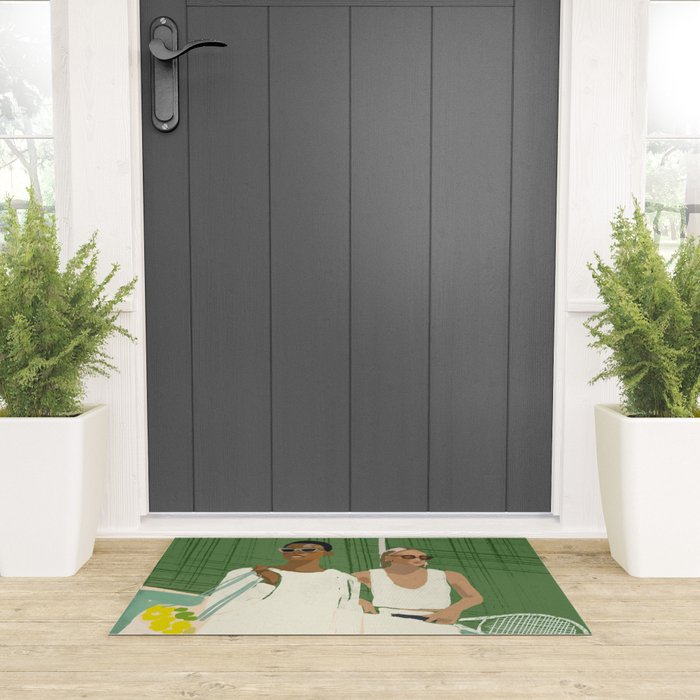 Tennis Welcome Mat Gallery Image 3