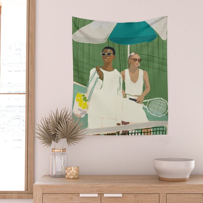 Tennis Wall Tapestry Gallery Image 2