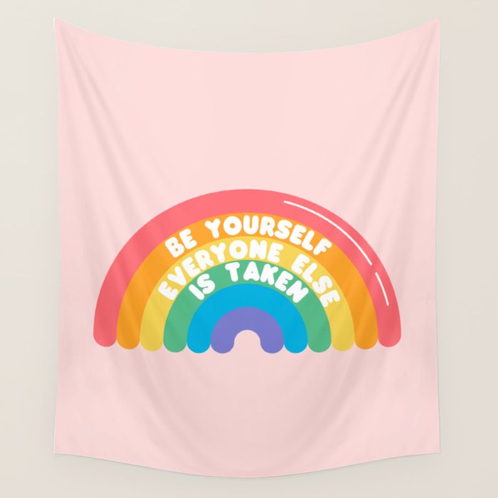 Be Yourself Everyone Wall Tapestry Gallery Image 4