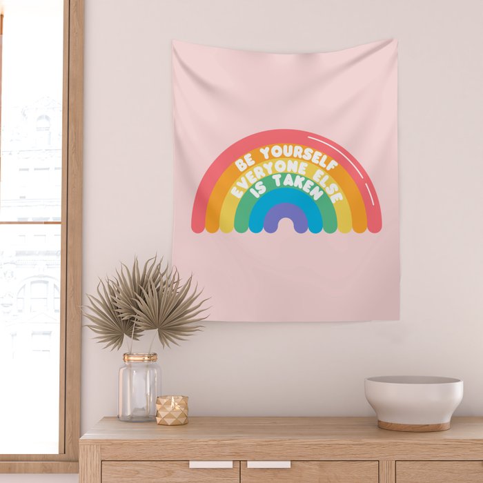 Be Yourself Everyone Wall Tapestry Gallery Image 2
