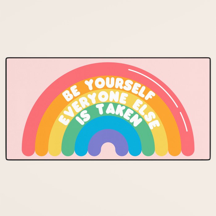 Be Yourself Everyone Desk Mat Gallery Image 3