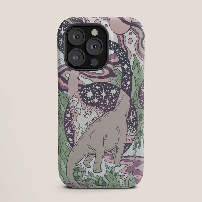 Jurassic Portal | Purple Haze Palette | Dinosaur Science Fiction Art iPhone Case Gallery Image 19