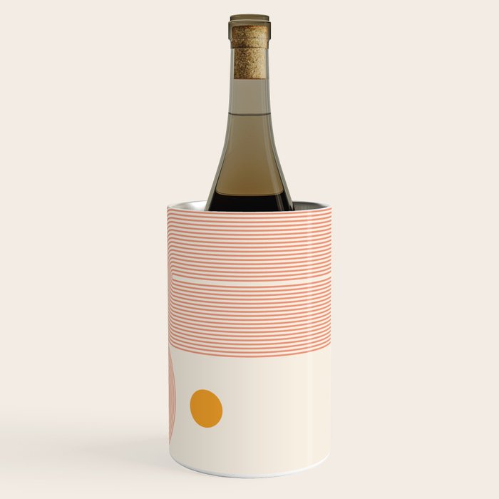 Abstraction_SUN_DOUBLE_LINE_POP_ART_Minimalism_001C Wine Chiller Gallery Image 3