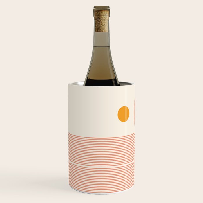 Abstraction_SUN_DOUBLE_LINE_POP_ART_Minimalism_001C Wine Chiller Gallery Image 2