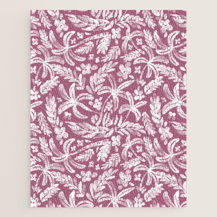 Pink Tropical Bliss Jigsaw Puzzle Gallery Image 1