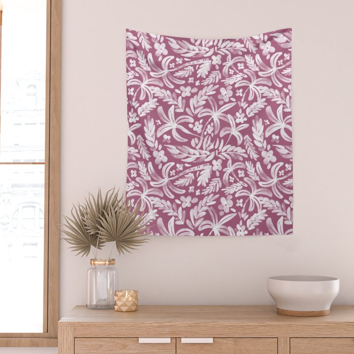 Pink Tropical Bliss Wall Tapestry Gallery Image 2