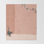 little visitor Throw Blanket Gallery Image 2