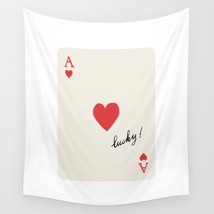 Ace of Hearts - Lucky Red Wall Tapestry Gallery Image 4