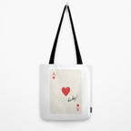 Ace of Hearts - Lucky Red Tote Bag Gallery Image 2