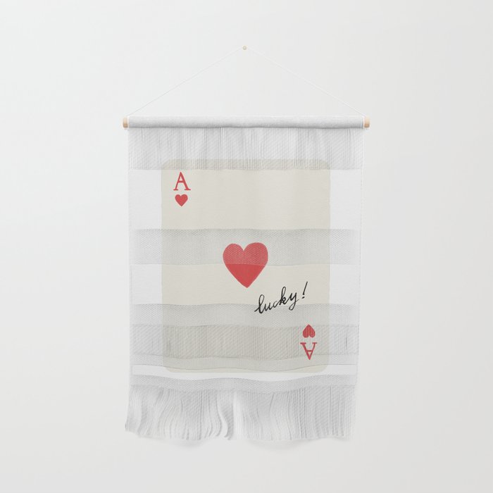 Ace of Hearts - Lucky Red Wall Hanging Gallery Image 1