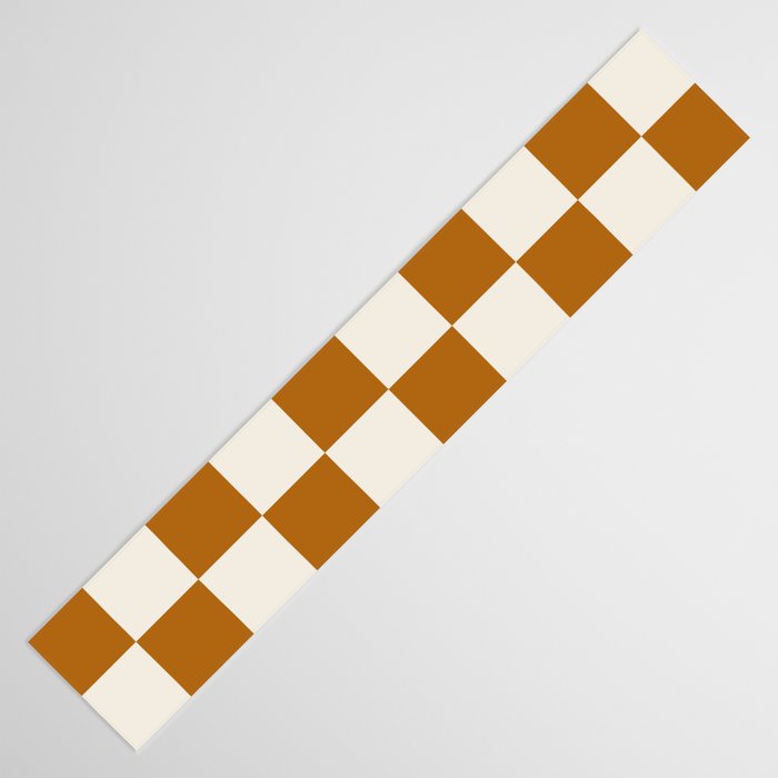 Checkered (Golden Cream) Table Runner Gallery Image 3