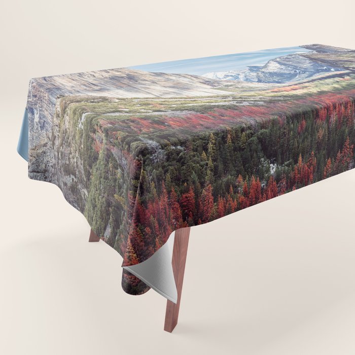 Tunnel View Yosemite Valley Tablecloth Gallery Image 1