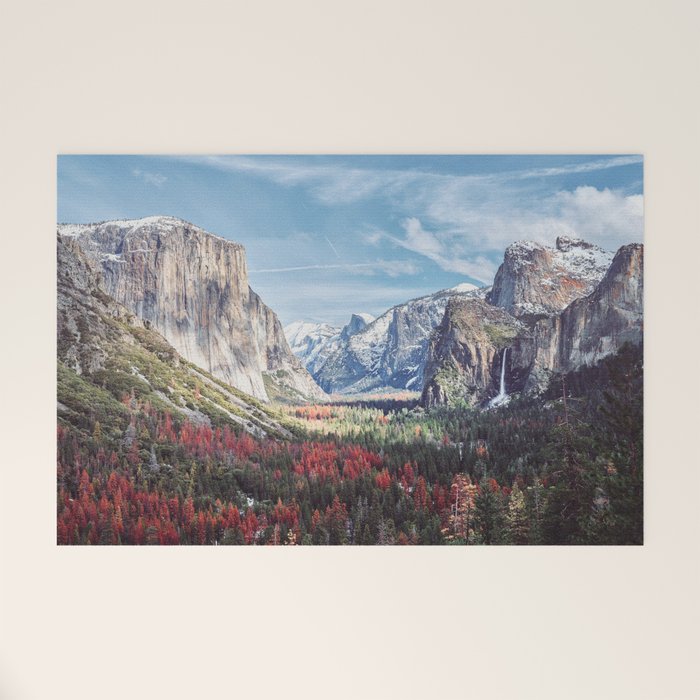 Tunnel View Yosemite Valley Welcome Mat Gallery Image 1