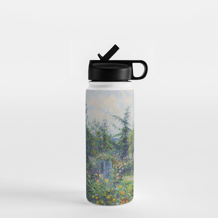 Camille Pissarro Garden and Chicken Coop at Octave Mirbeau's, Les Damps still life portrait painting Water Bottle Gallery Image 1