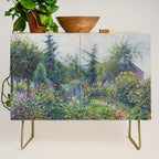 Camille Pissarro Garden and Chicken Coop at Octave Mirbeau's, Les Damps still life portrait painting Credenza Gallery Image 1